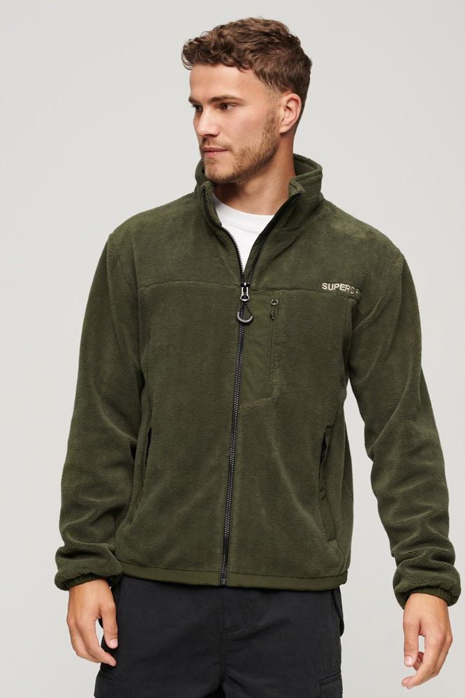 Code Fleece Trekker Jacket | Dark Green Moss