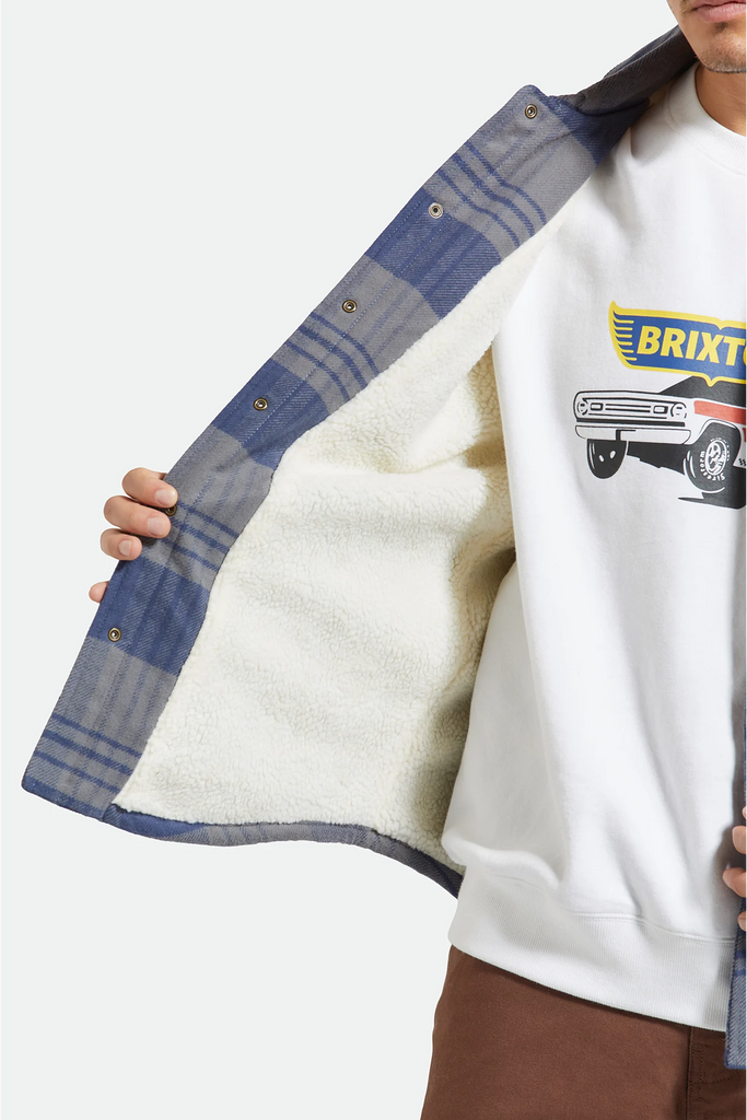 Durham Lined Jacket | Washed Navy Plaid