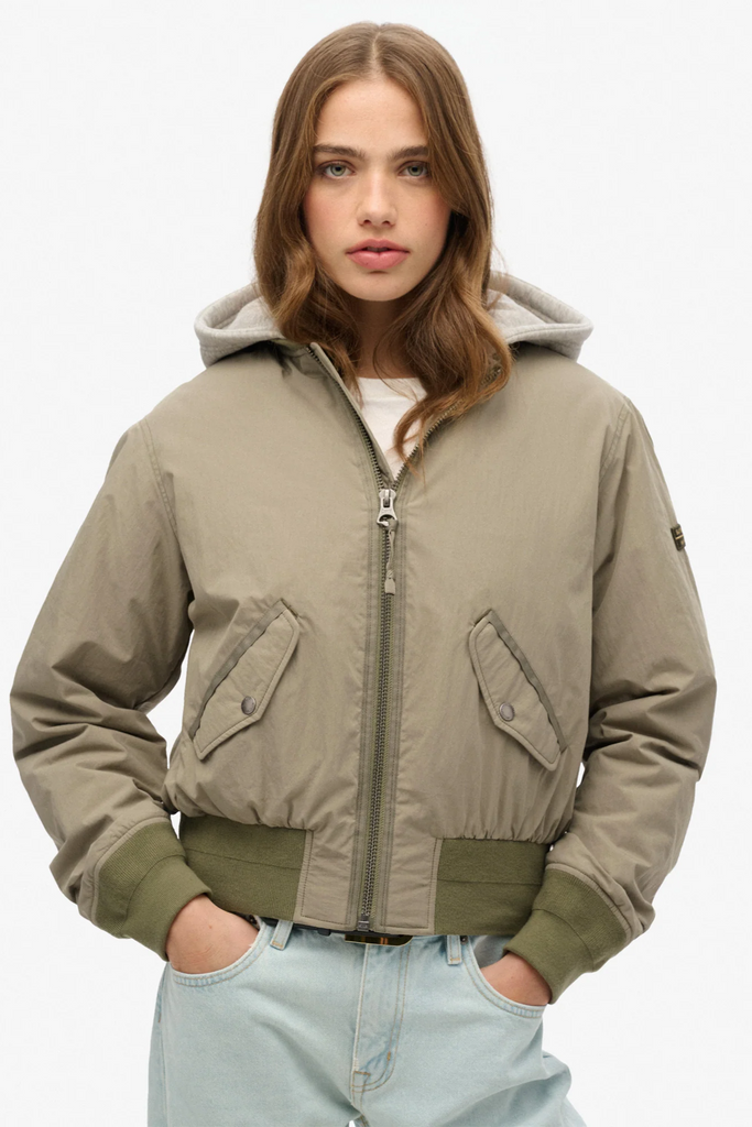 Hooded MA1 Bomber Jacket