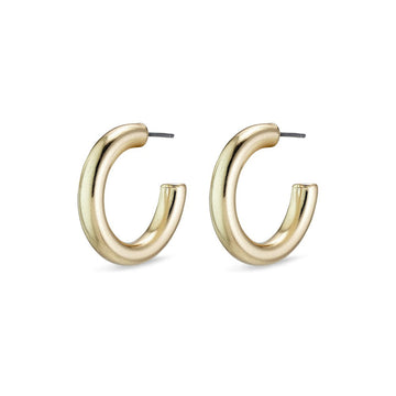 Maddie Pi Hoops | Gold Plated