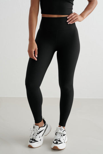 Ribbed Performance Tight | Black