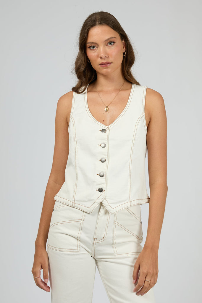 Korin Vest | Vintage White