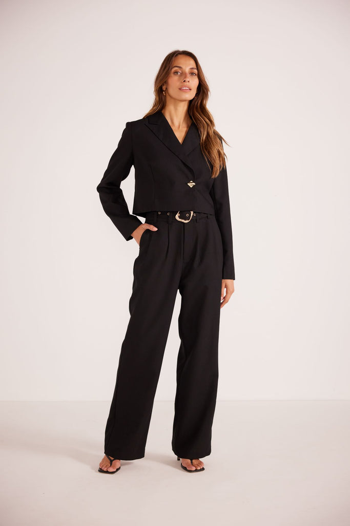 Nora Straight Leg Pants - Black