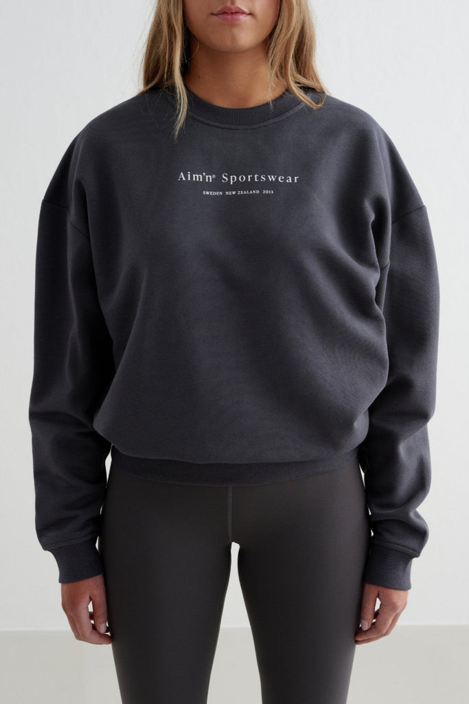 Serif Sweatshirt | Shadow Grey