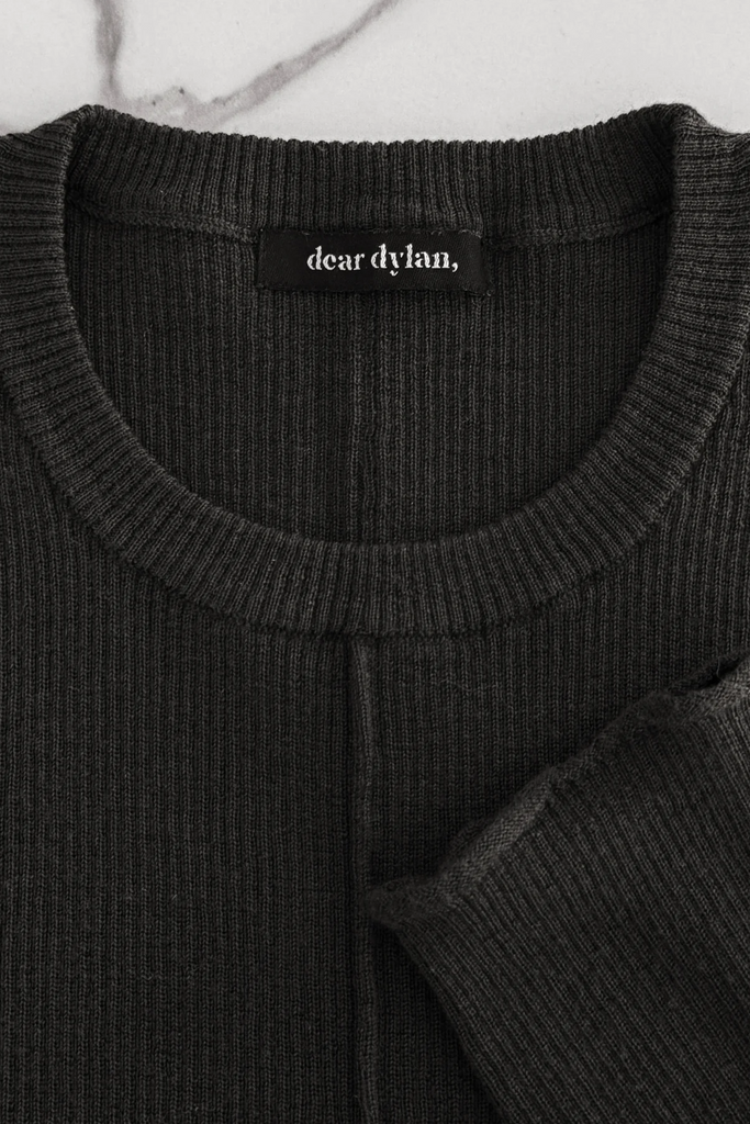 Merino Long Sleeve Knit | Black