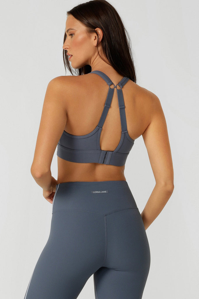 Amy Maximum Support Sports Bra| Gray