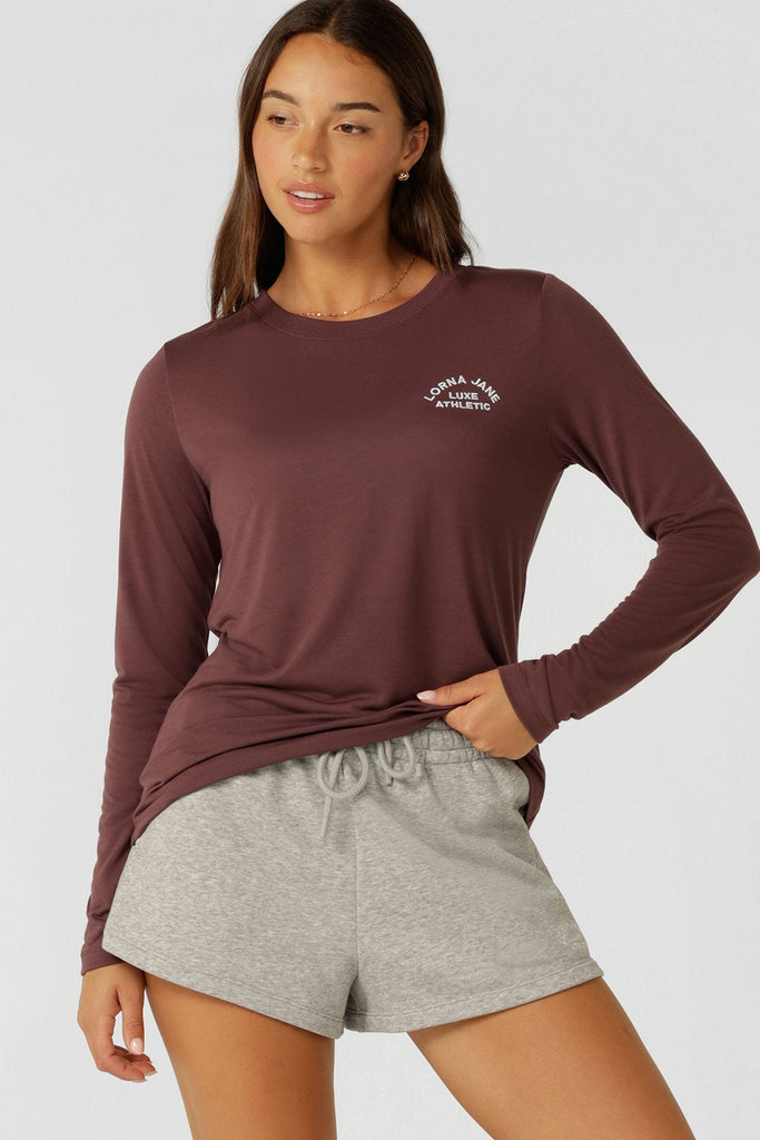 Lotus Long Sleeve Top | Forest Berry