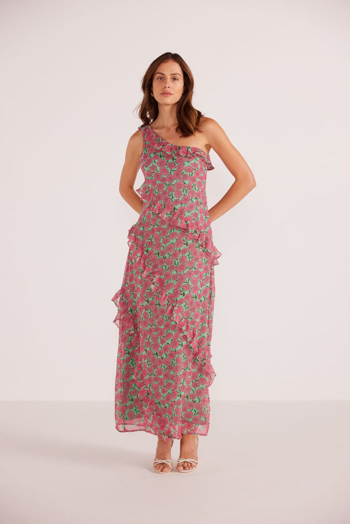 Grace One Shoulder Maxi Dress | Carnation Ditzy