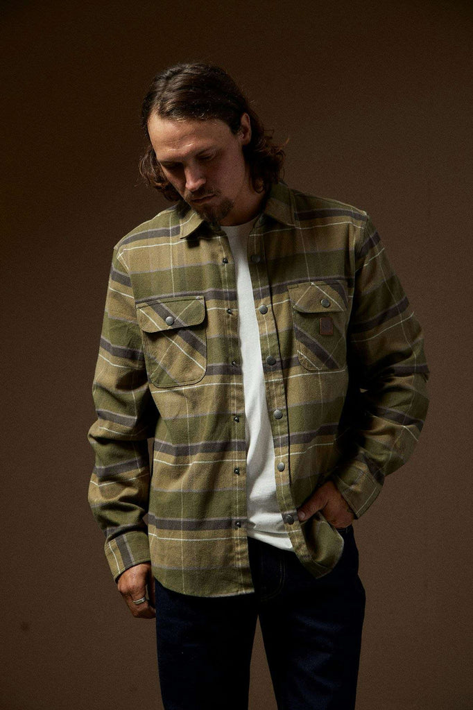 Builders Bowery Flannel | Dill/Olive/Black