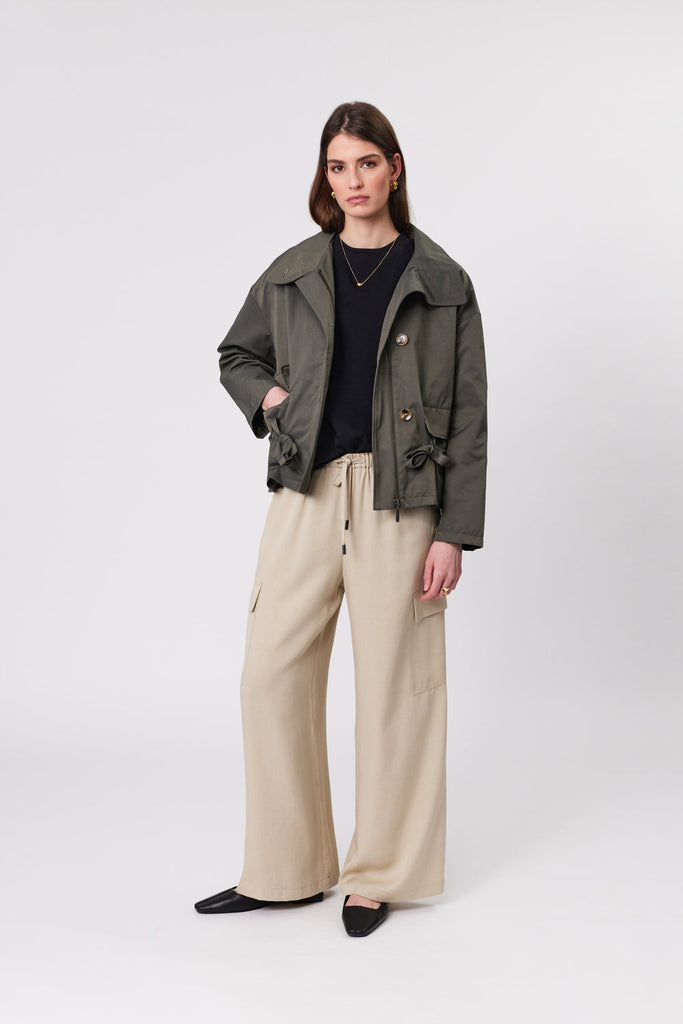 Olympus Short Trench | Dark Olive