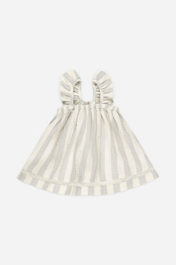 Ruffled Tank Dress | Sky Stripe