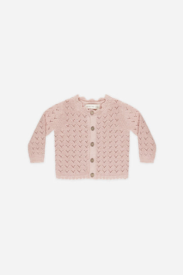 Scalloped Cardigan | Bubblegum