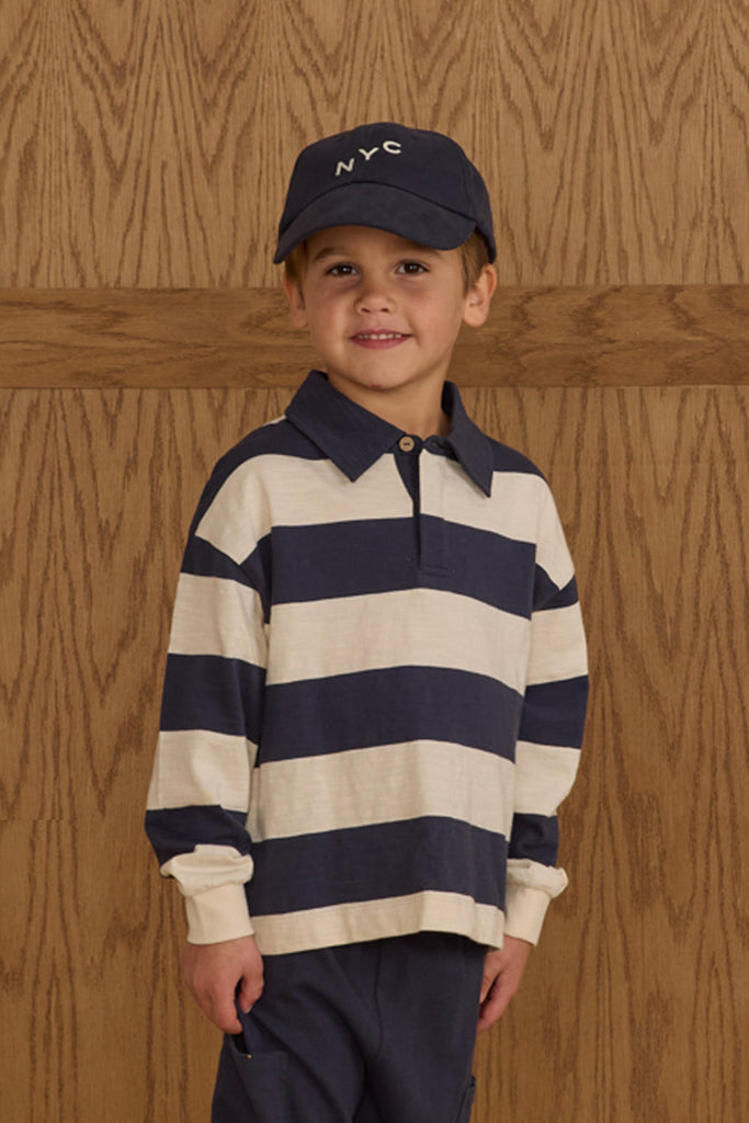 Rugby Polo | Navy Stripe