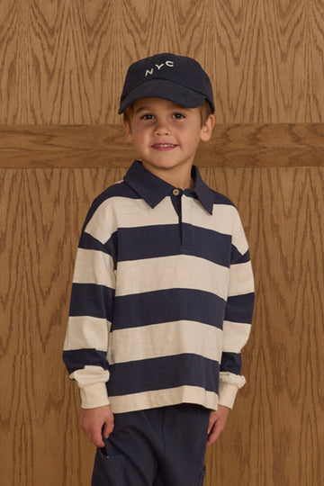 Rugby Polo | Navy Stripe