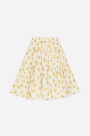 Tiered Midi Skirt | Daisies