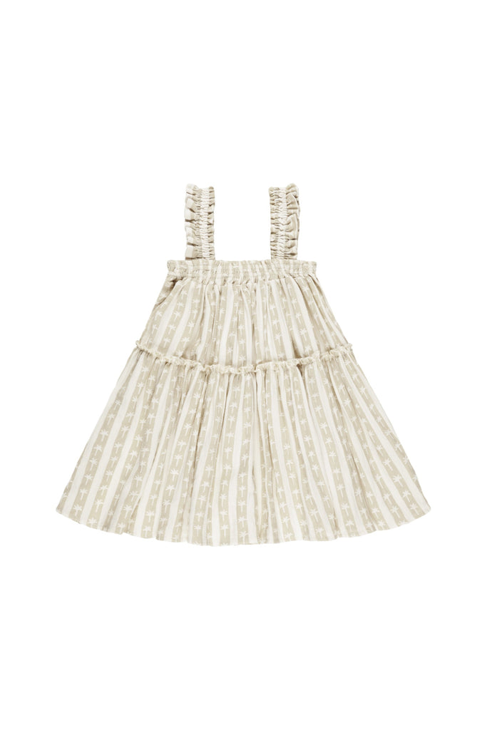 Cicily Dress Palm Stripe