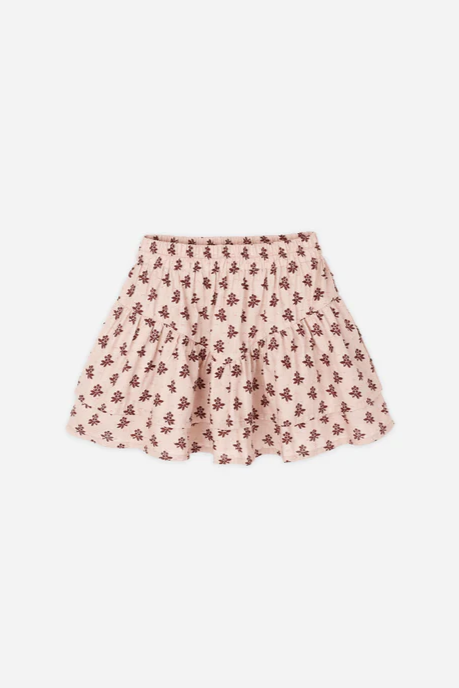 Tiered Mini Skirt | Blush Fleur