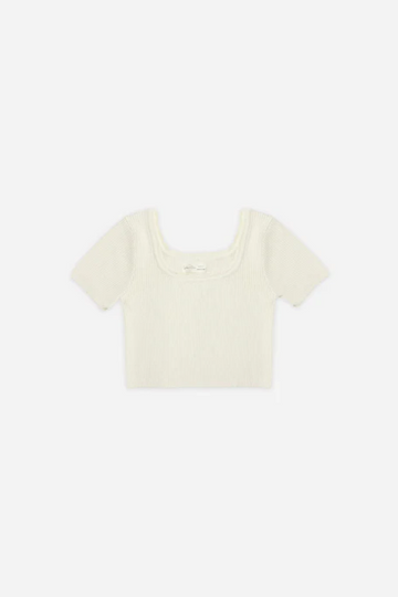 Scallop Tee | Natural
