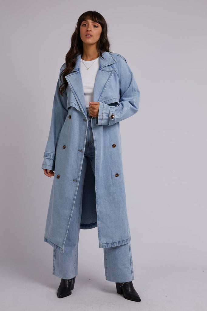 Rio Trench Coat | Blue