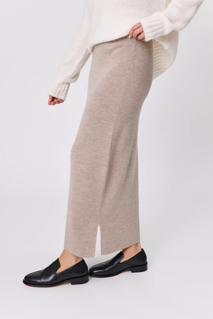 Serene Merino Skirt | Latte