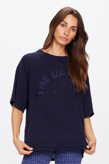 Knitted Sam Tee | Navy