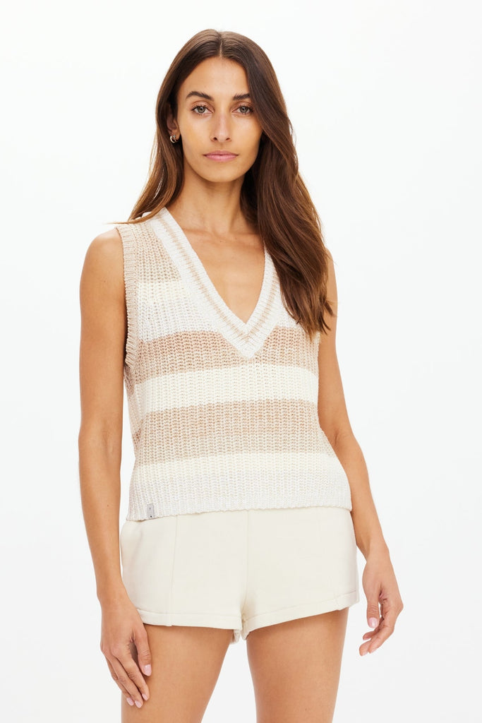 Nikko V Neck Knit Vest