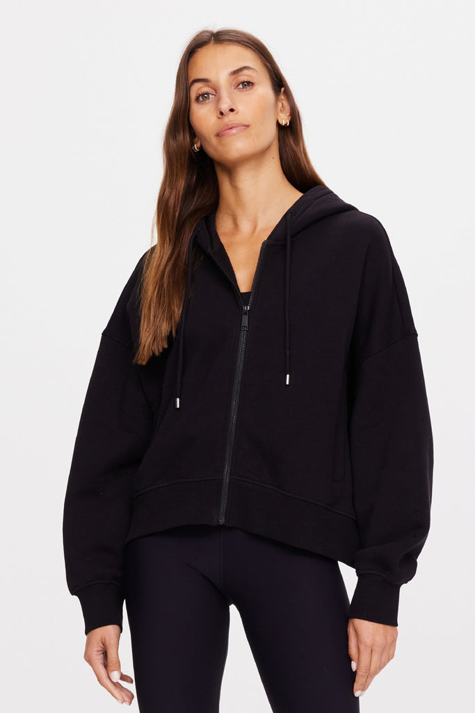 Jude Crop Hoodie | Black