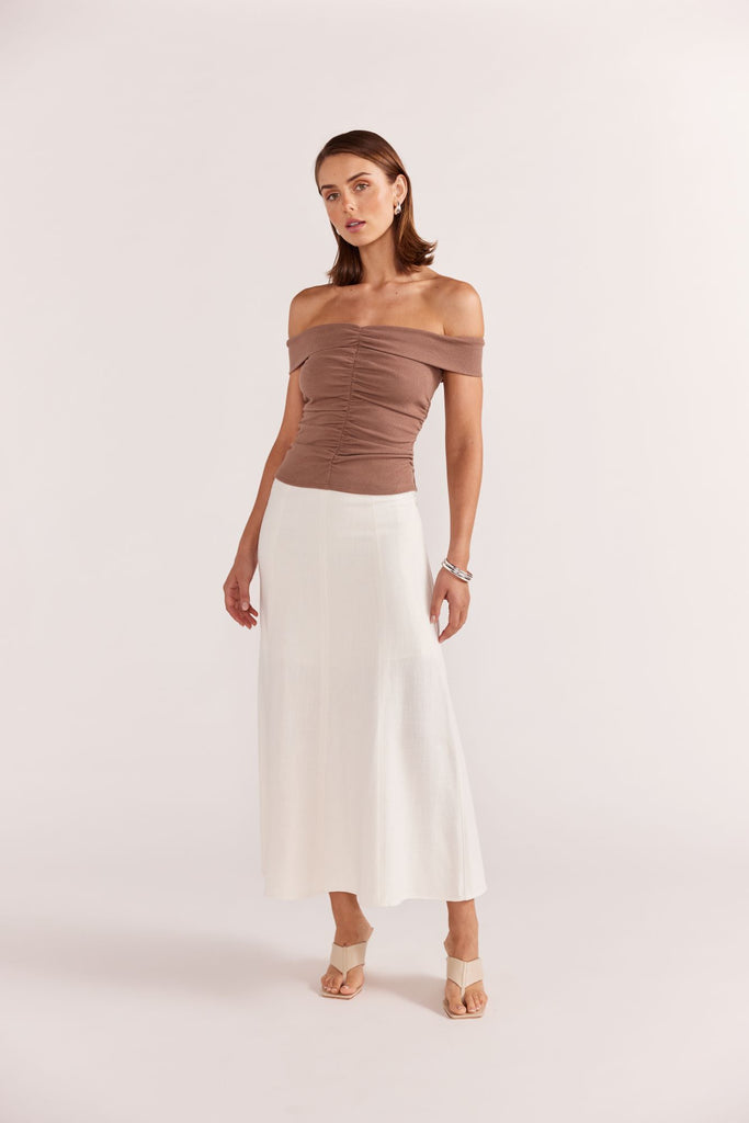 Haze Midi Skirt | White