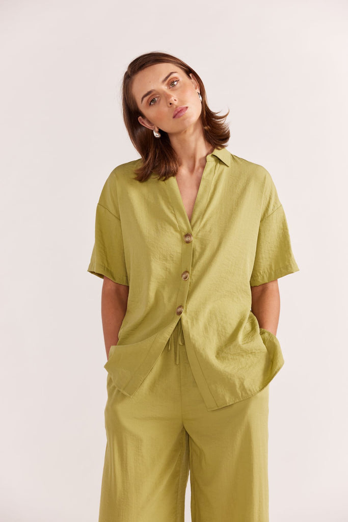 Alexe Resort Shirt | Matcha