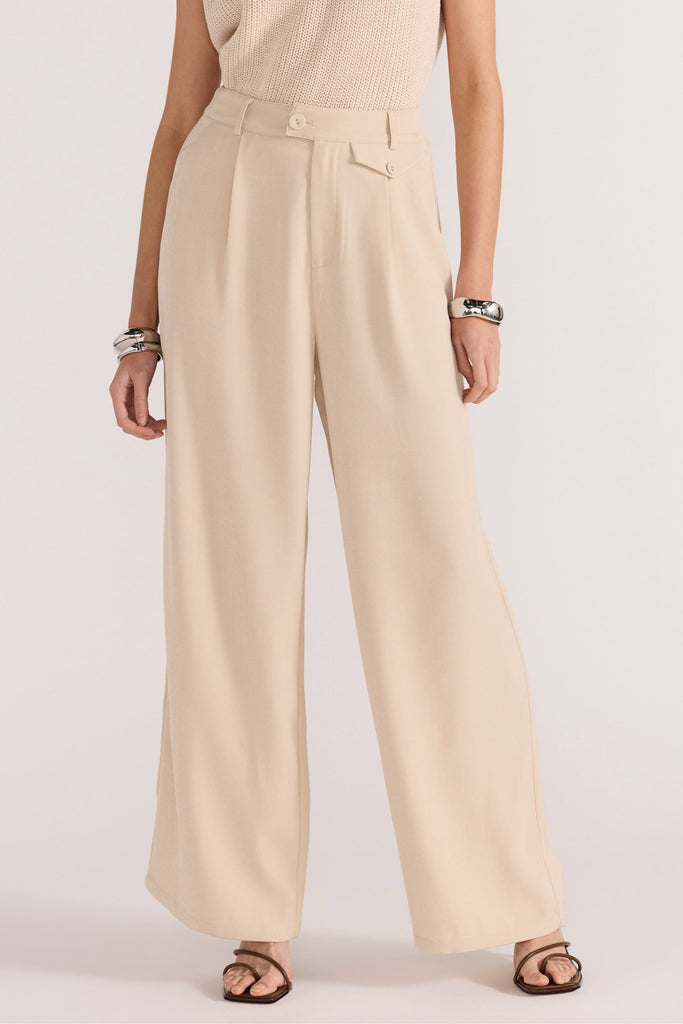 Hayden Wide Leg Pants | Beige