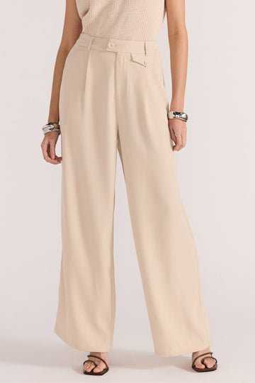 Hayden Wide Leg Pants | Beige