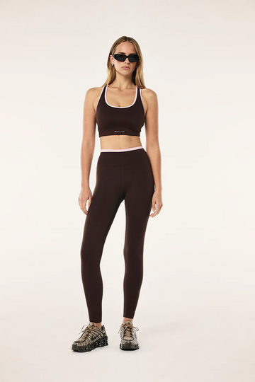 Vita FL Legging | Espresso/Chalk Pink