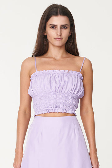 Misa Puff Bandeau Top | Hyacinth