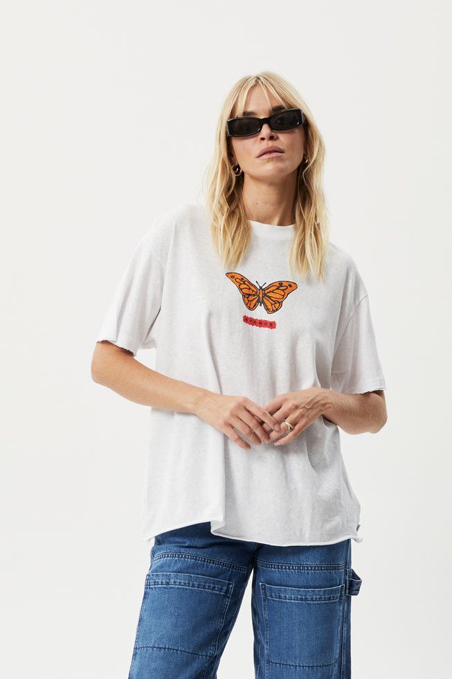Papillon Oversized T-Shirt | White