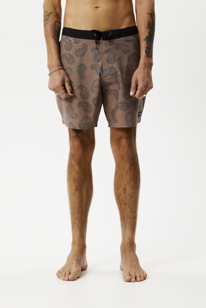 Tradition - Paisley 18" Boardshorts Toffee
