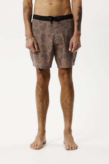 Tradition - Paisley 18" Boardshorts Toffee