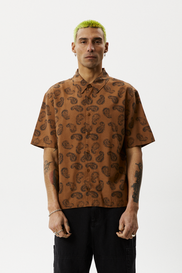 Tradition Paisley SS Shirt | Toffee