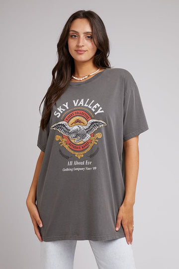 Sky Valley Tee | Charcoal
