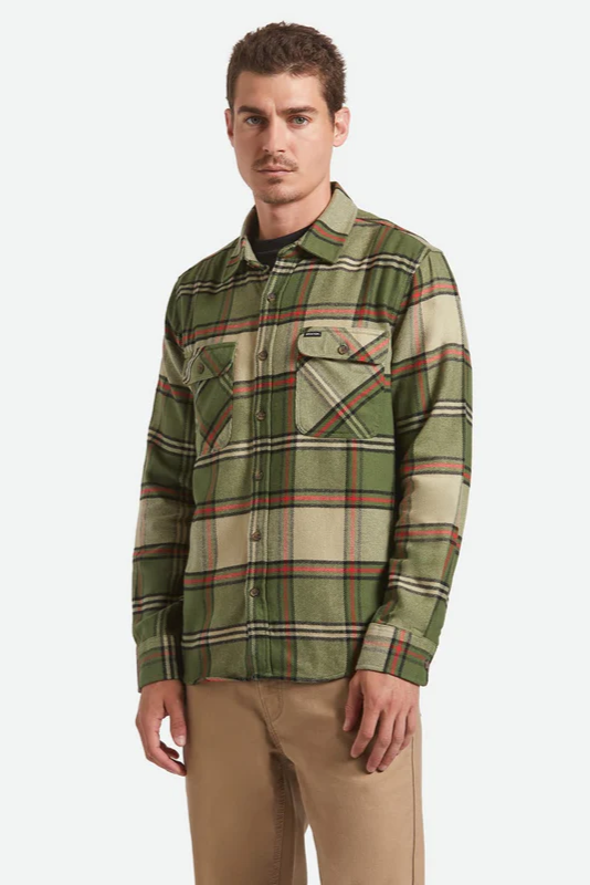 Bowery Flannel | Wild Green/Elm/Adrenaline Rush
