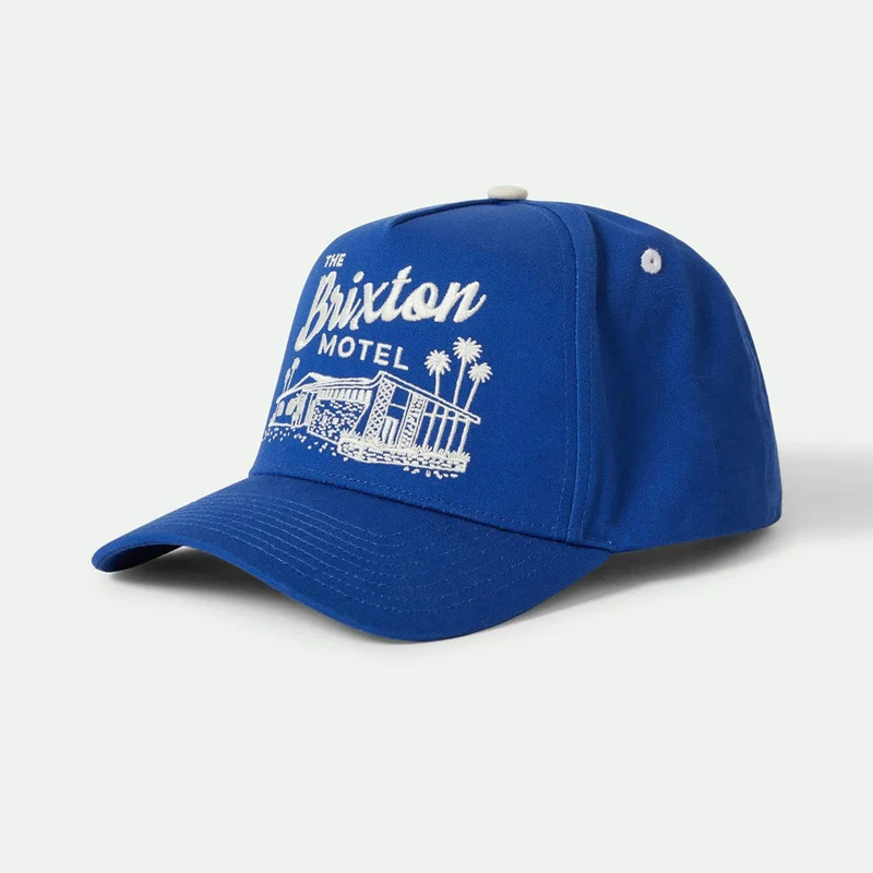 Brixton Motel C NP Snapback | Electric Blue/Off White