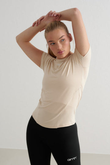 Soft Basic SS Top | Cafe Au Lait