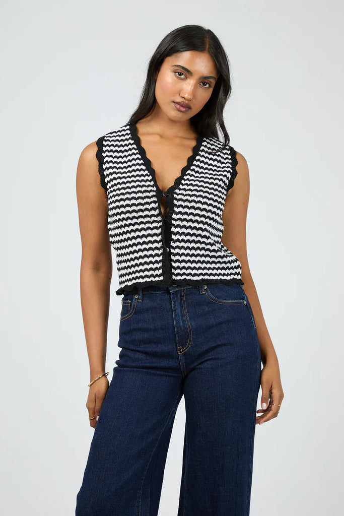 Eve Stripe Knit Vest
