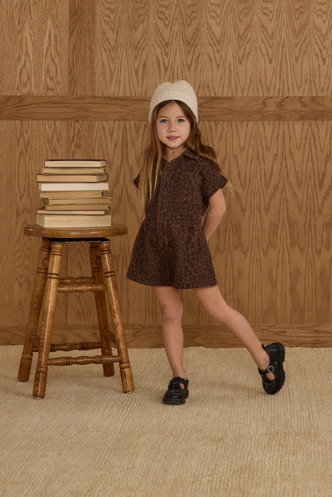 Utility Romper| Leopard