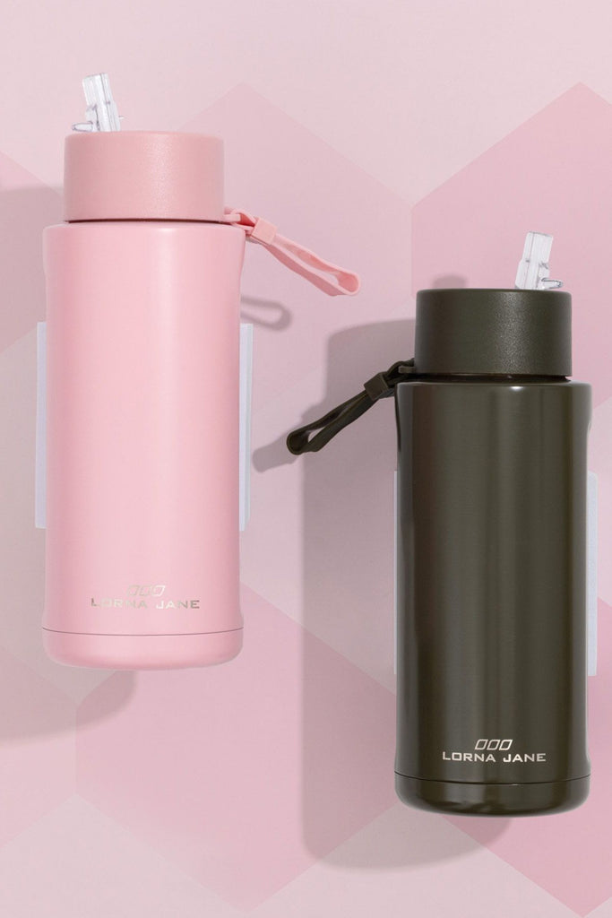 Essential Insulated Water Bottle | Luxury Green and Cottton Candy
