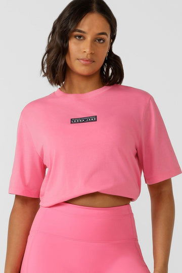 Regroup Relaxed Tee | Cameo Pink