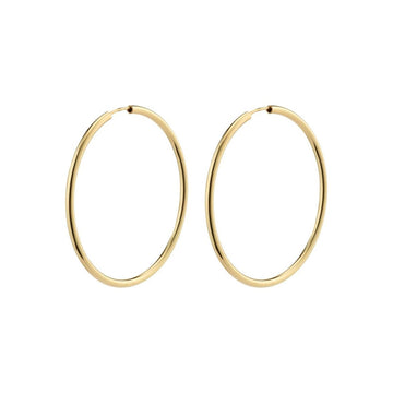 April Rec Med/Hoop Earrings|Gold