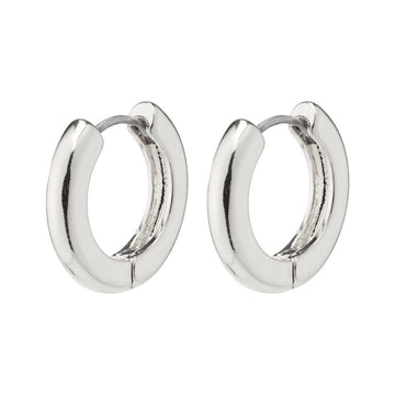 Aica Recycled Chunky Hoop Earrings | Silver Plated