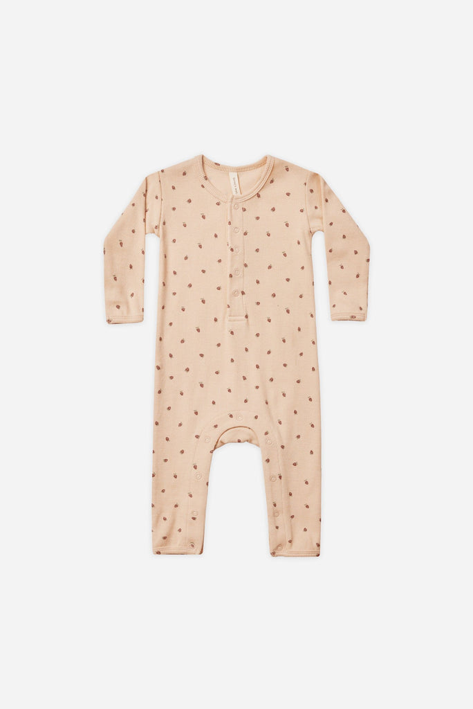 Ribbed Baby Jumpsuit | Strawberries Shell