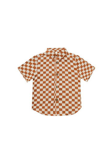 Collared Shirt - Rust Check