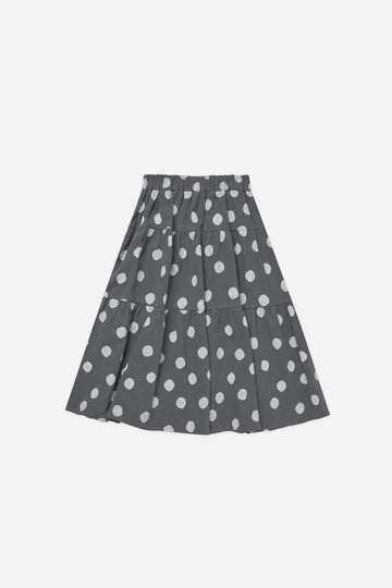 Tiered Midi Skirt | Dotty Slate